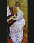 Vincent van Gogh Mademoiselle Gachet at Piano painting